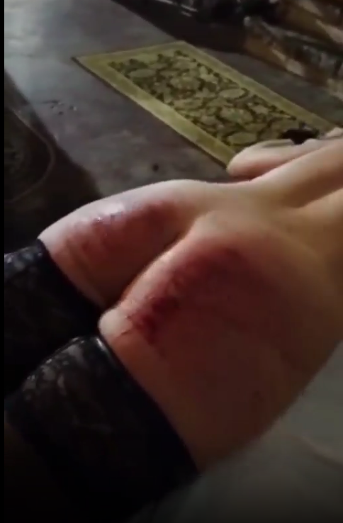 园区美女没完成任务，被惩罚