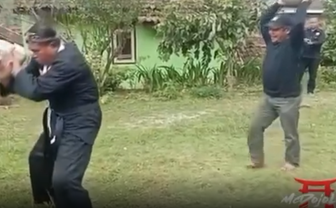 这是假冒气功大师？看着就疼