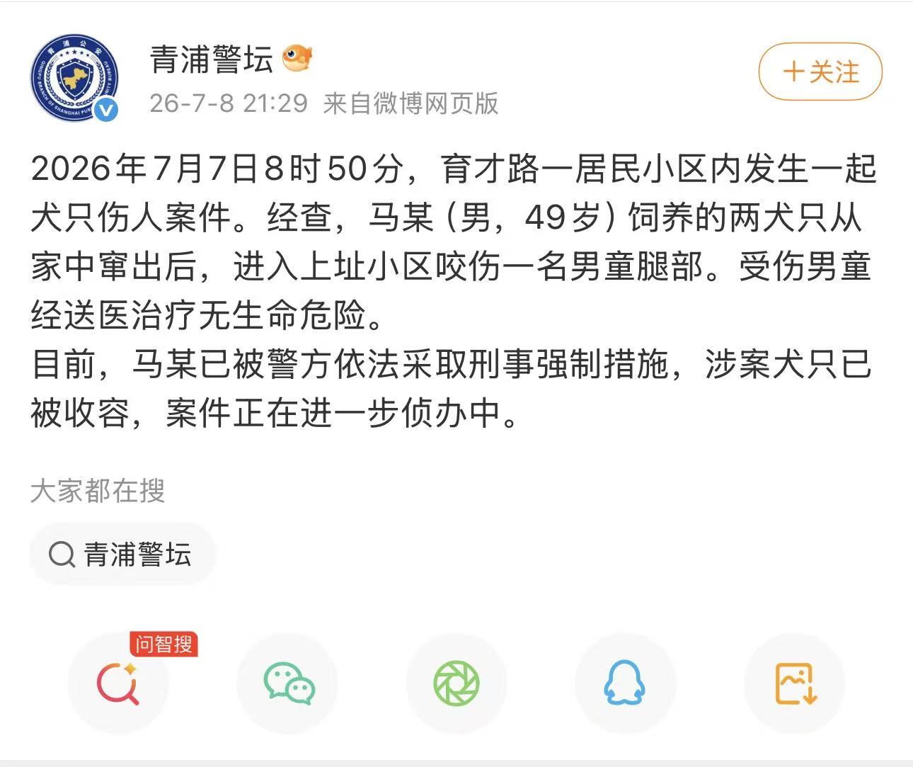 两只恶犬撕咬幼童
